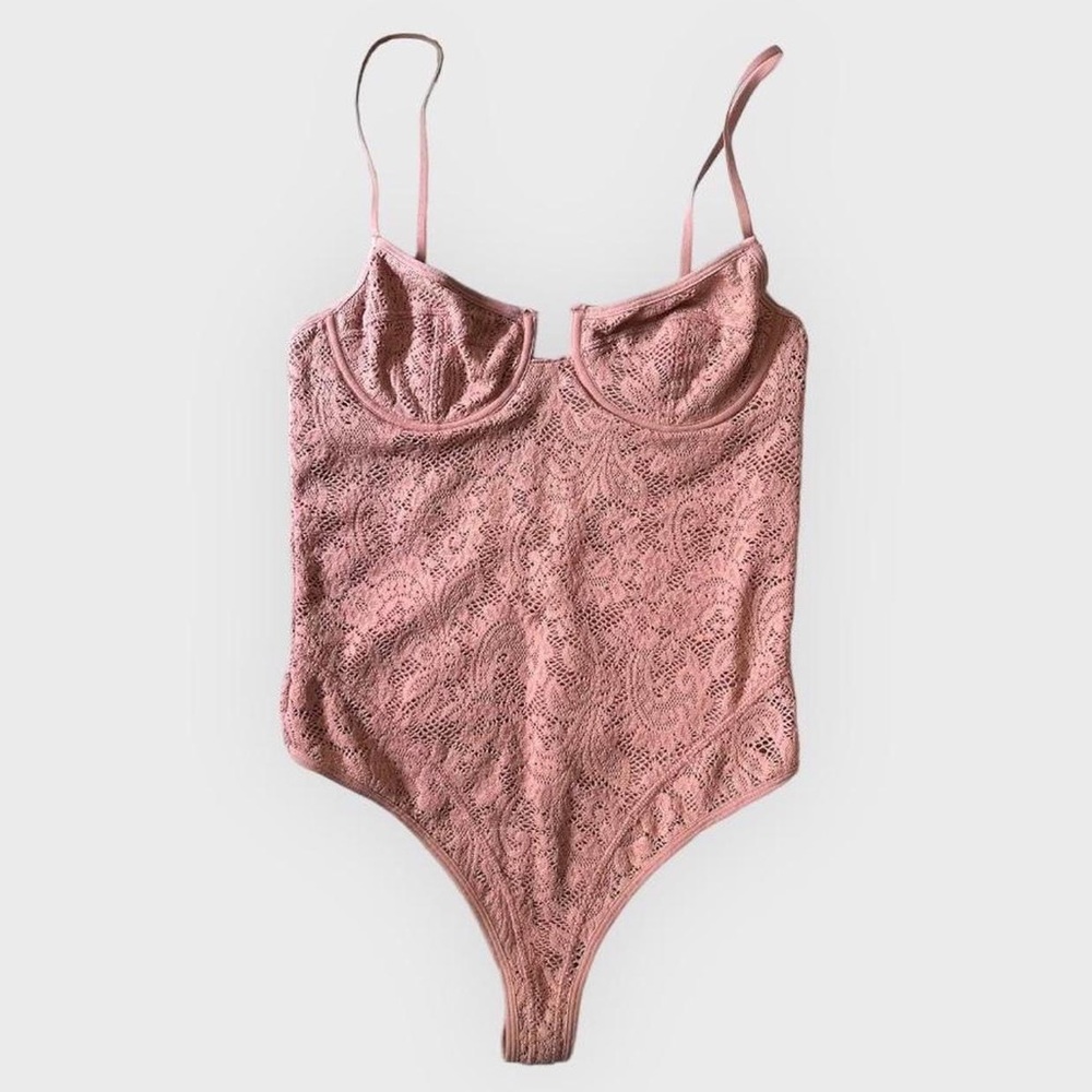 Urban Outfitters “Out From Under” Size Medium Bustier Lace Bodysuit